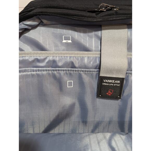 VANKEAN Rolling Bag with Wheels 16.5" Rolling Briefcase Women Quilted Black New - Picture 6 of 10